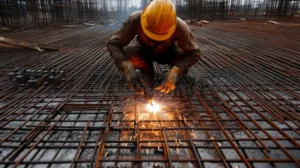 construction-worker-engaged-welding-activities-job-site-structural-assembly-generated-ai-345040820